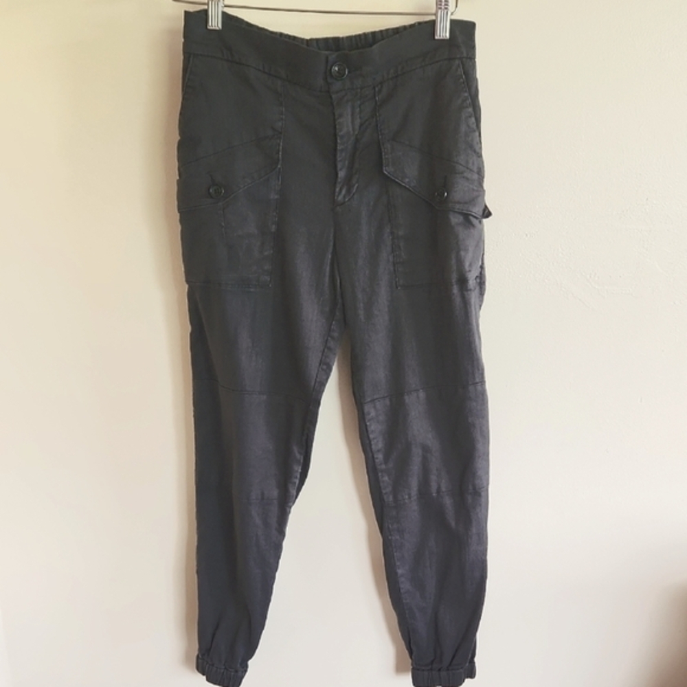 James Perse Cargo Jogger Pants Size 26 Charcoal‎ Utility Style